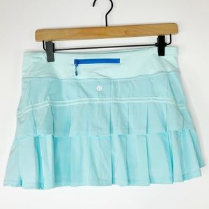 NEW WITHOUT TAG  RARE Lululemon Pace Setter Skort Aqua